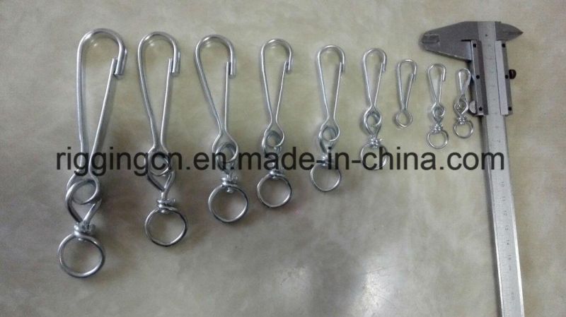 Simplex Hooks with Swivel, Electric Galvanized