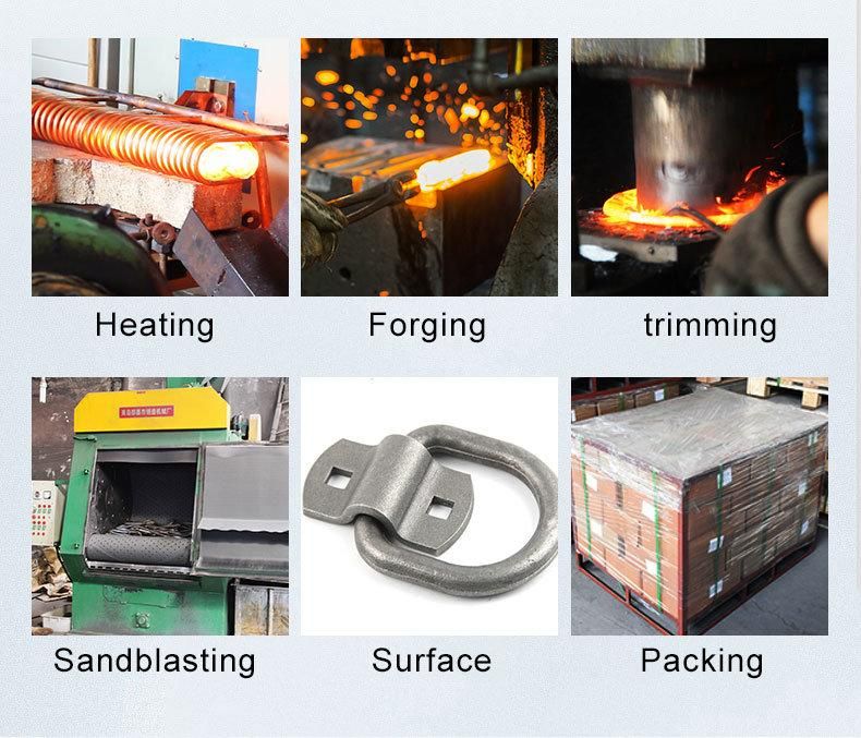 Drop Forged Galvanized Steel Weldless Ring D Ring
