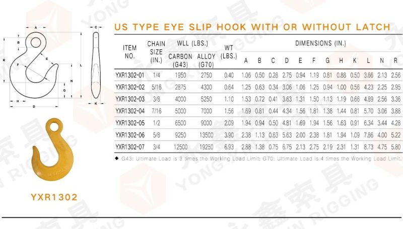 Clevis Slip Hook with Latch Trailer Safety Towing Forged India Chain Accessories Carbon Steel