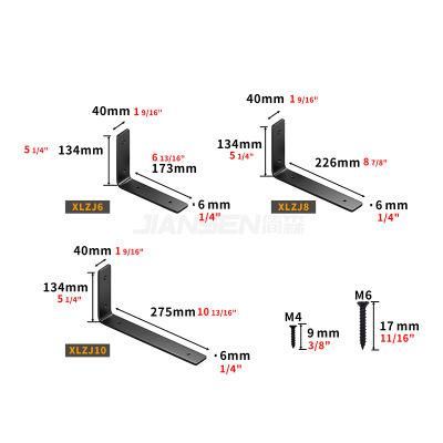 Hot Sale Metal Home Decorative Wall Brackets DIY Industrial Furniture Shelf Bracket