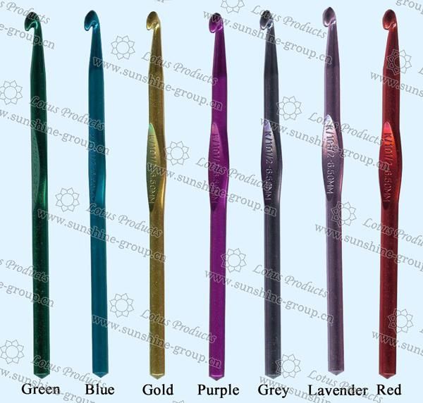 High Quality Colorful Aluminium Crochet Hook