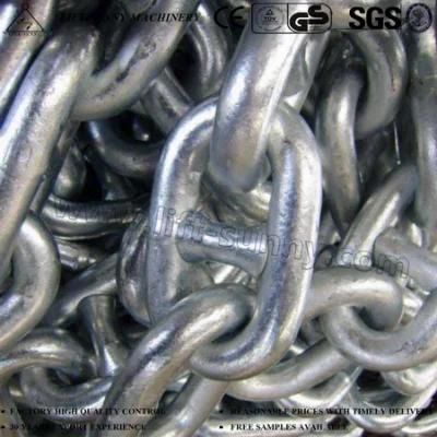 13mm-162mm Galvanized Welded Steel Grade U2/U3 Stud Link Anchor Chain