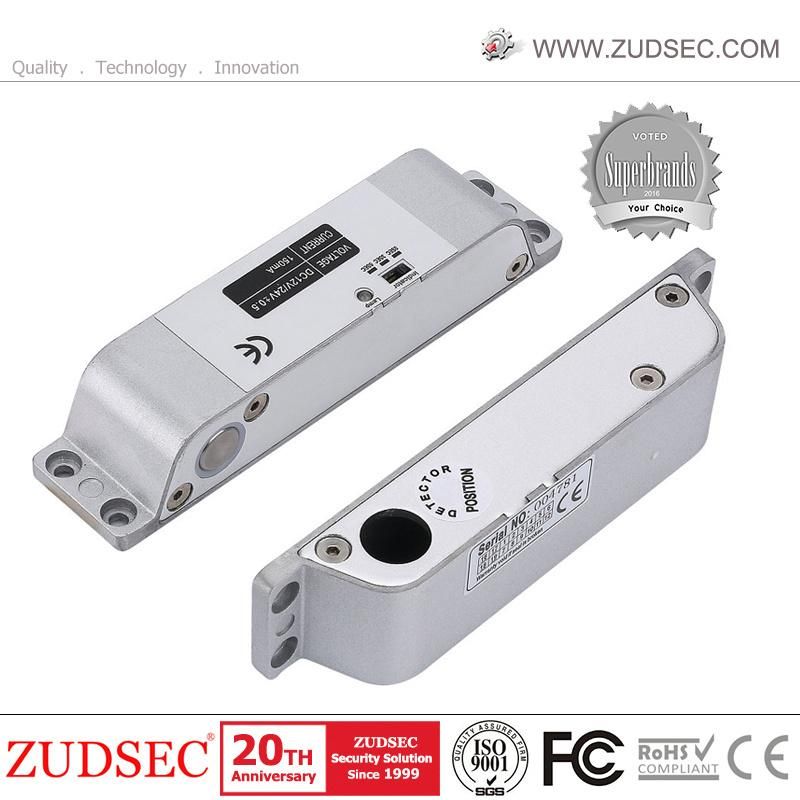 Sturdiness Glass Door Electric Drop Bolt Lock with Mechanical Lock