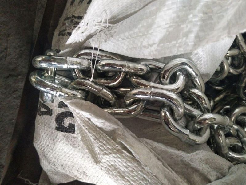 304 306 Electro Galvanised High Tensile Link 8mm Long Short DIN 763 DIN 766 Stainless Steel Chain