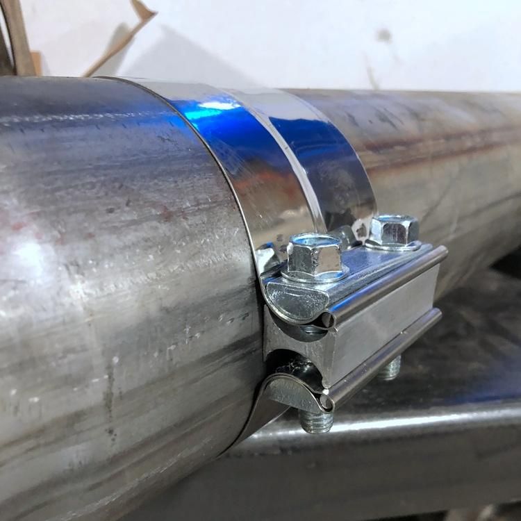 Aluminized Steel Metric and Inch Butt Joint Band Clamp