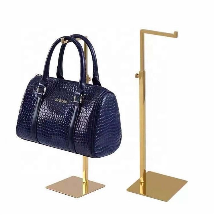 Stainless Steel Bag Hanging Rack Handbag Display Rack Metal Women Purse Handbag Display Holder Stand