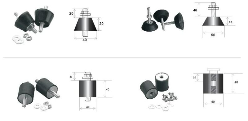 Rubber Damper for Industry Air Conditioner Bracket Rubber Antivibrator Quality