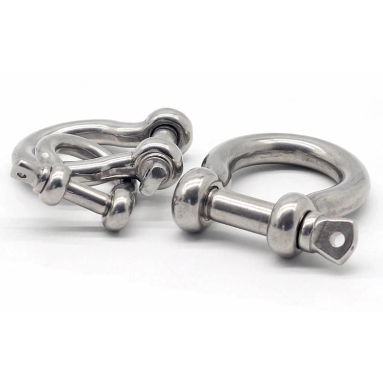High Quality Stainless Steel Rustproof Screw Pin Anchor Bow Shackle