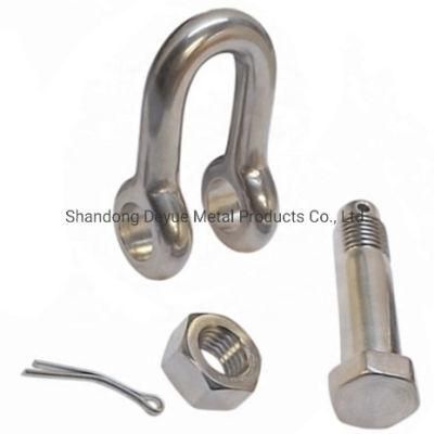 D Shackle with Screw Pin High Precision Made of Stainless Steel 304&316, 304L&316L