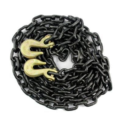 Black Color G80 Lifting Chain with Cargo Hook Chain Sling