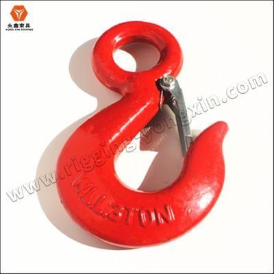 90mm High Strength Heavy Type Hoist Hook Marine Hardware Galvanized Iron Eye Slip Hook for Winch