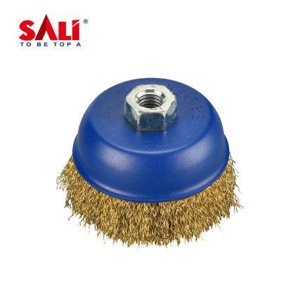 Durable Crimped Cup Brush for Removing Paint and Rust