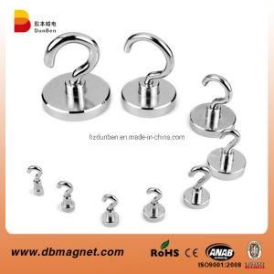 25mm Dia Neodymium Clamping Magnet with M5 Hook