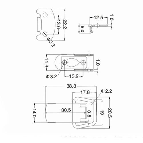 Mini Adjustable Spring Draw Toggle Latch