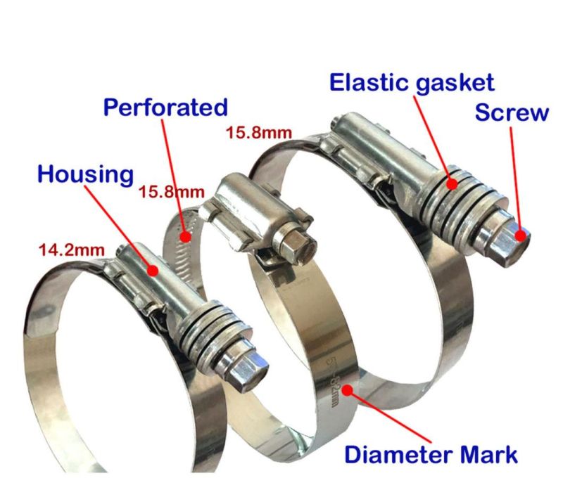 T-Bolt Stainless Steel Hose Clamp