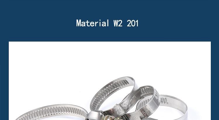 SS316 304 Screw Band Worm Drive German Type Hose Clips