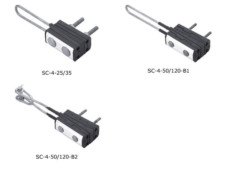 Anchor Clamps for Self Supporting LV-ABC Lines 4 Cores Sc-4 Series