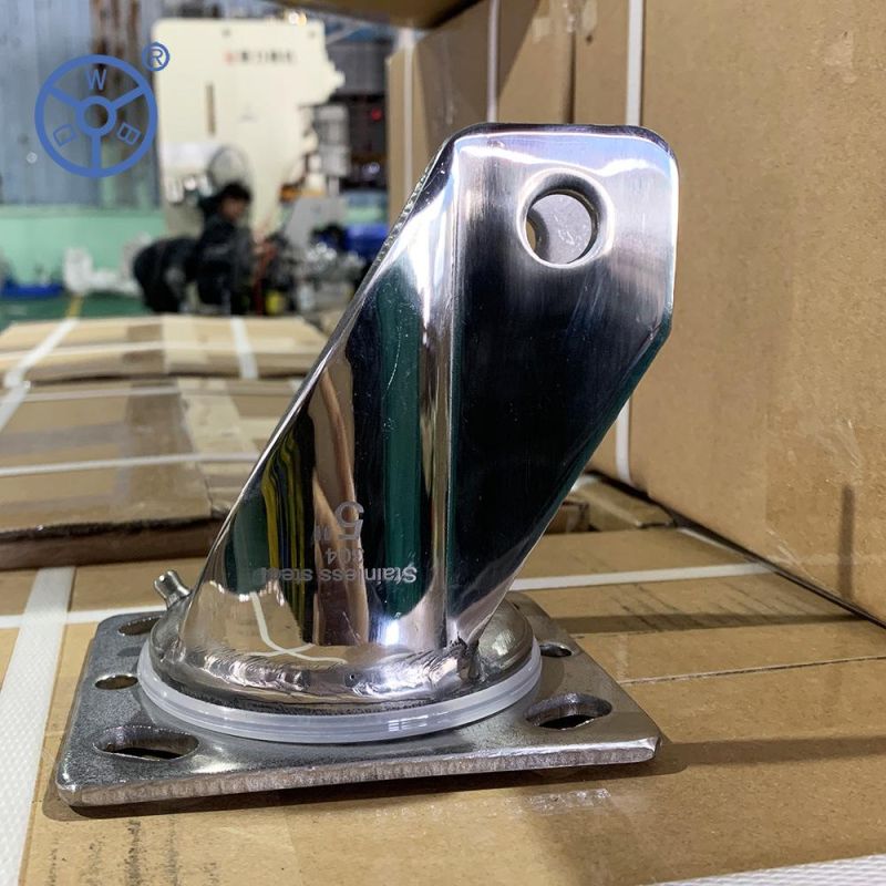 Wbd 3 4 Inch 75mm 100mm Stainless Steel Threaded Stem Swivel Medium Duty Industrial Caster Wheel Bracket Fork Housing