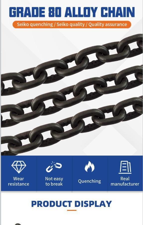 Black Marine Anchor G80 Chains for Lifting