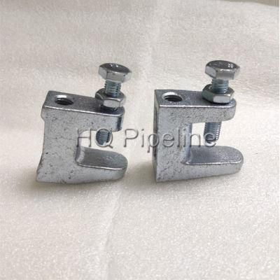 Galvanized EMT Pipe Hanger Malleable Iron Casting Beam Clamps with Rod