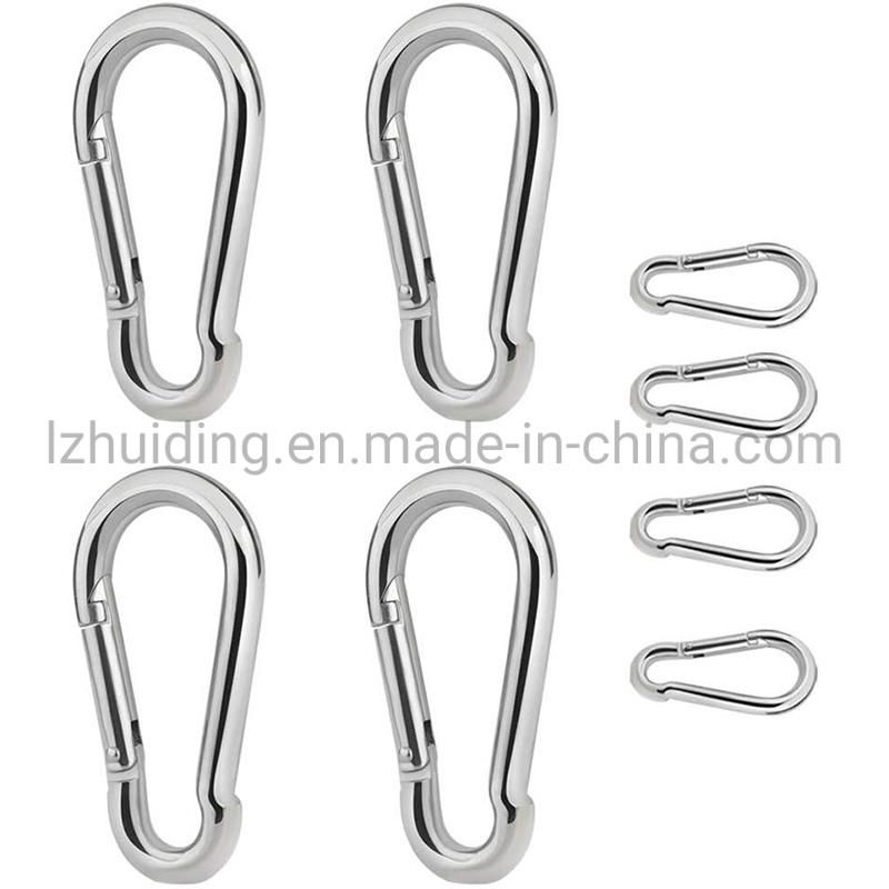 Safety High Strength Carabiner Tool for Stainless Steel Spring Snap Hook