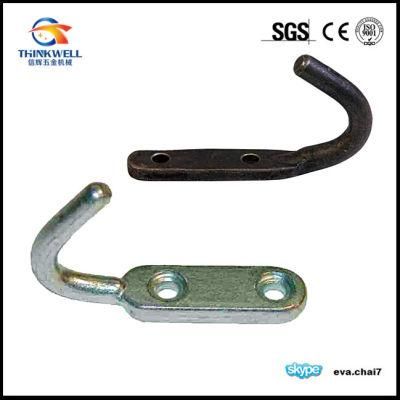 Zinc Plated Forged J Rope Hook with Blunt End