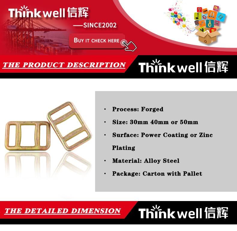 Color Zinc Plated Forged One Way Lashing Buckle