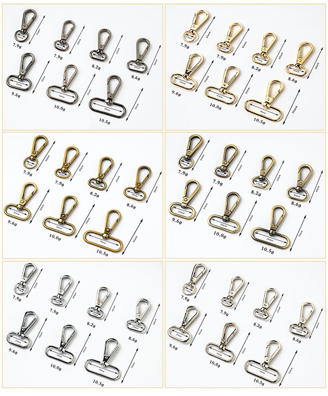 Factory Wholesale Hardware Accessories Customized Metal Gold Brass Lobster Clasp Swivel Snap Handbag Hook Center Connection Buckle