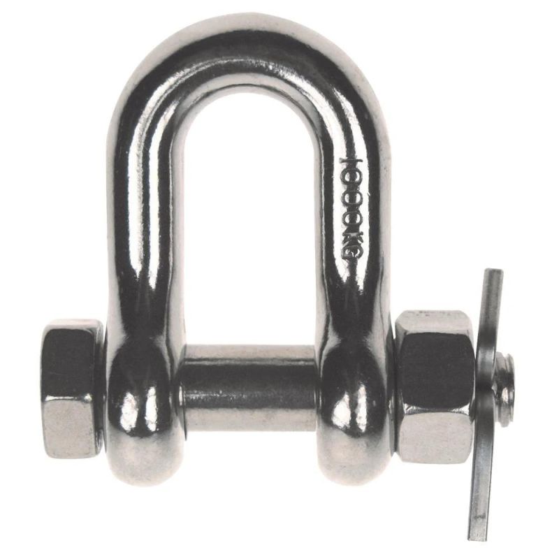 Factory Price Hot Sale Competitive D Shackle with Nut for Chain Sling Heavy Industry