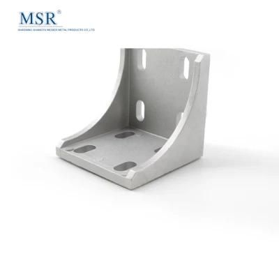 80b-8 Quality Aluminum Construction Angle Mounting Bracket for 80 Series Aluminum Profile