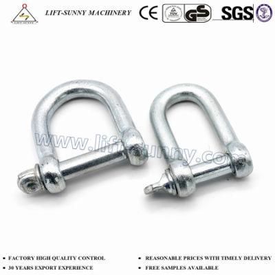 Galvanized European Type Large Dee Shackles Wide Dee Shackle