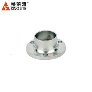 Round Pipe Fittingwardrobe Hanging Rail Rod End Support Tube Connector