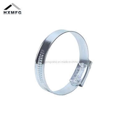 Galvanized Steel Stainless Steel British Version Worm Gear Hose Clamp