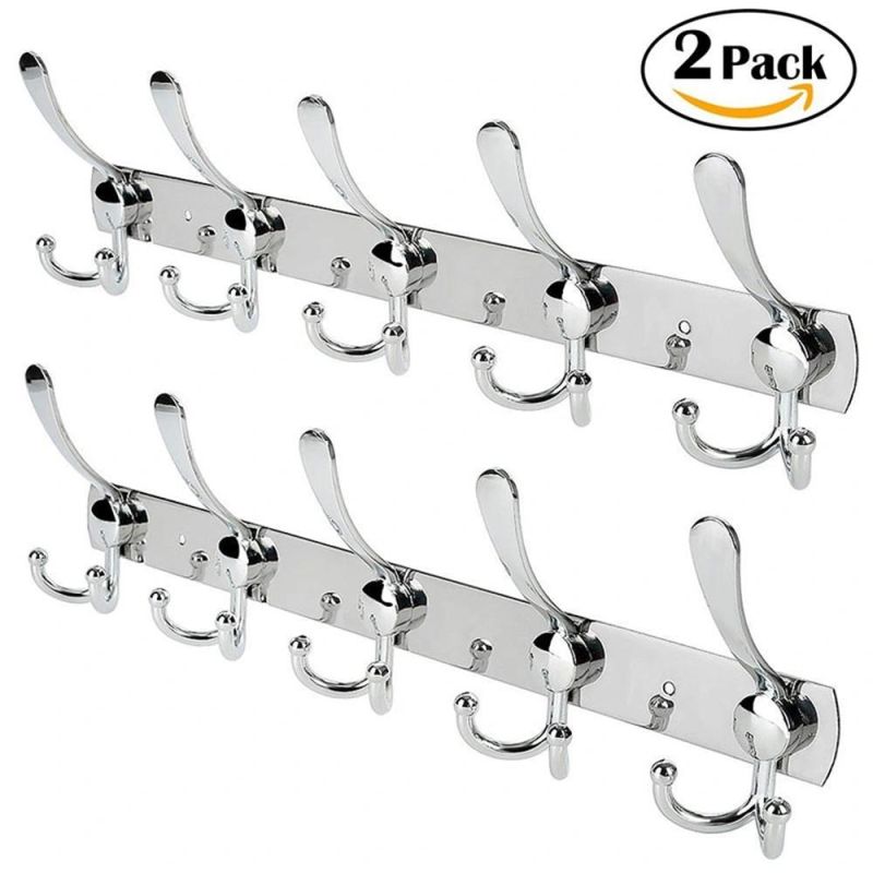 Stainless Steel Strong Towel Clothes Rows Hook