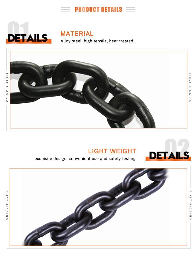 Zinc Galvanized Standard 6mm to 32mm Hoist Lifting Link Chain