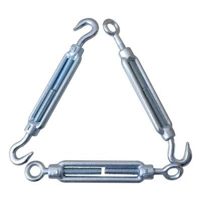 Forged Galvanized Carbon Steel DIN 1480 Turnbuckle