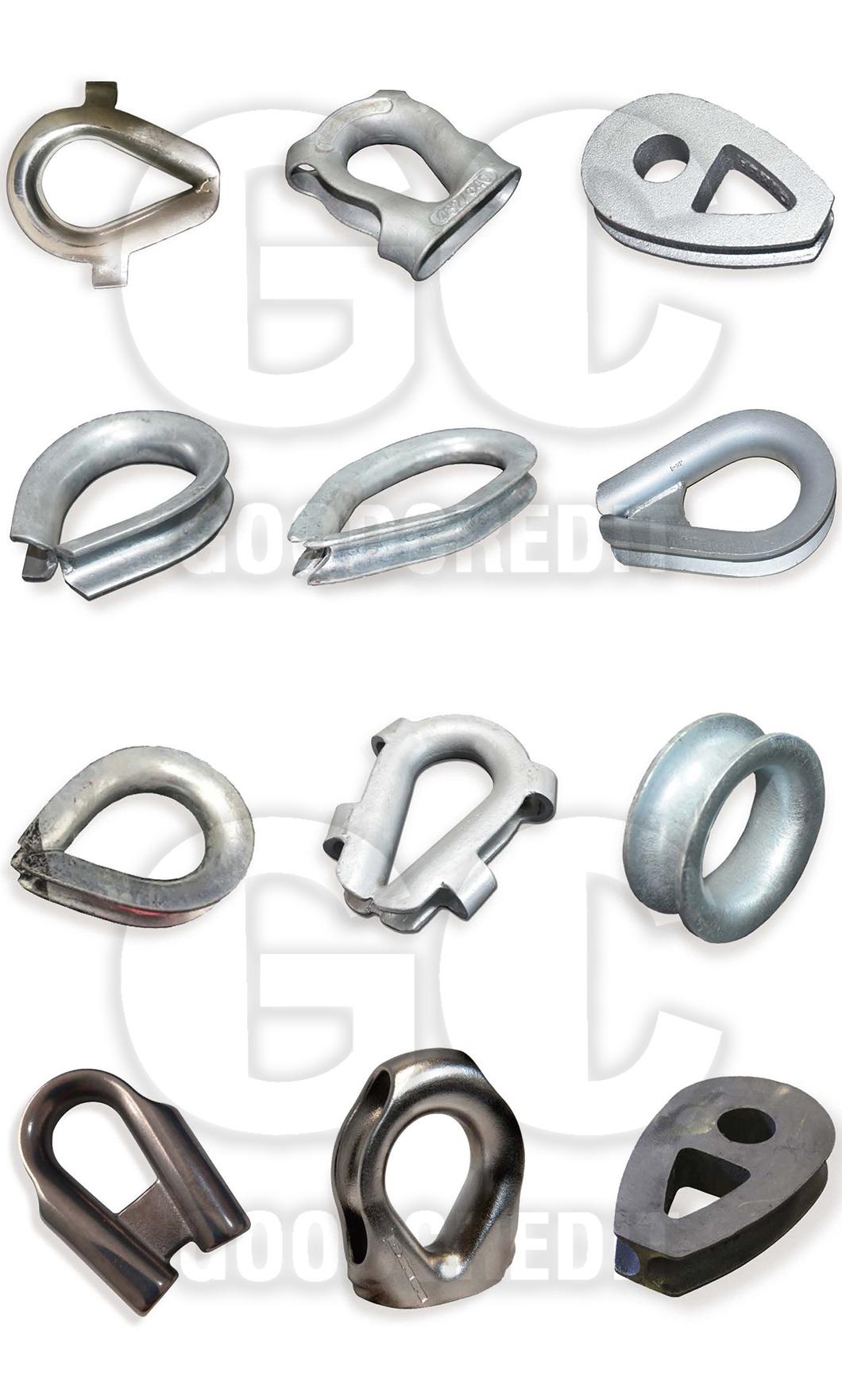 Steel/ Stainless Steel G411 G414 Us Type Wire Rope Thimble