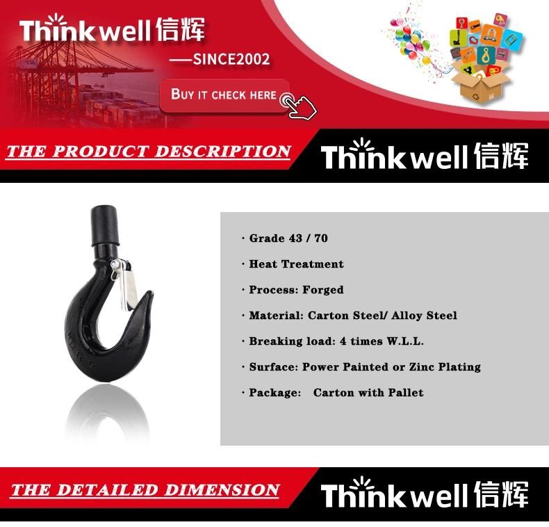 Powder Coating Shank Hook with Latch
