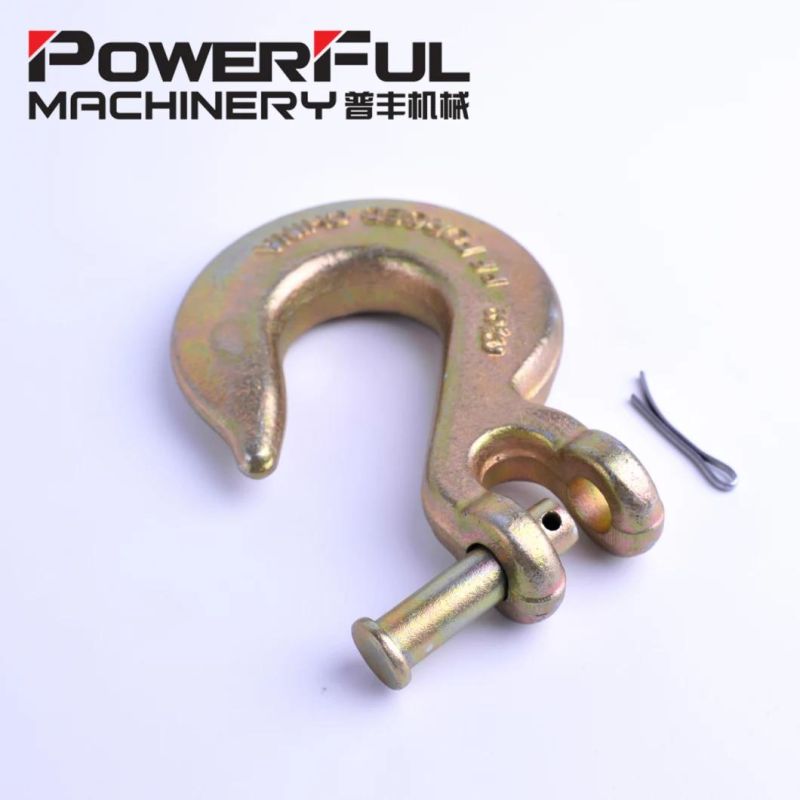 Factory Wholesale G70 Clevis Grab Hook Forged Hook for Lifting Zinc Plated Steel Removable Hooks H330 A330