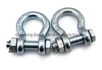 Marine Hardware Us Type Metal Forged Galvanized Lifting Screw Anchor Shackle