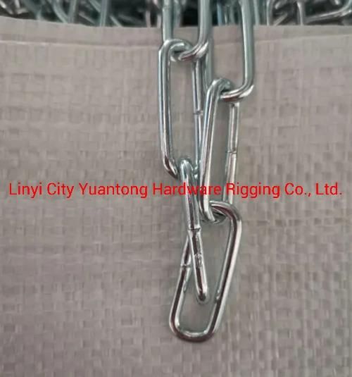 Factory Supply Welded Galvanized DIN5685c Long Link Chain