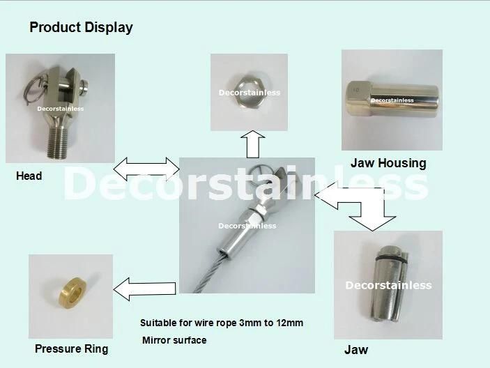 Stainless Steel Swageless Closed Body Turnbuckle with Big Toggle