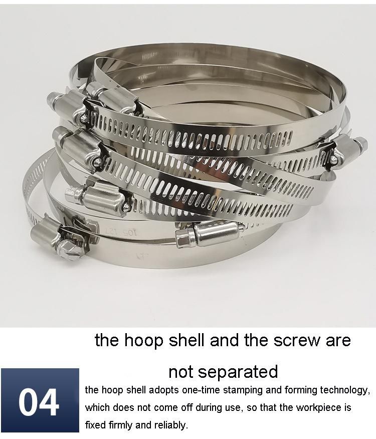 High Torque Metal Hose Clamps Flexible Exhaust Pipe Couplings