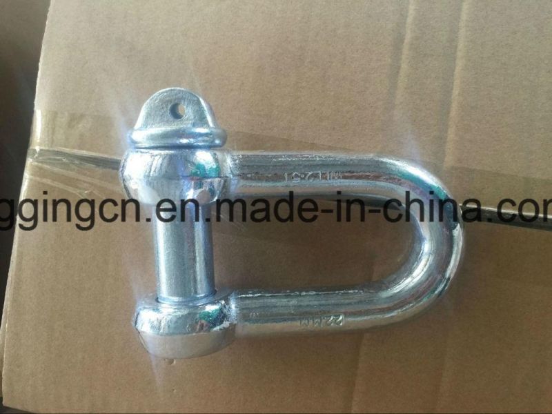 0.25ton 8mm DIN82101 Forged Shackle for Lifting with Galvanized Surface