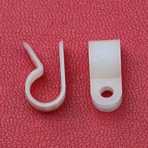 Electrical Plastic R Shape Cable Clamp for Round Cables