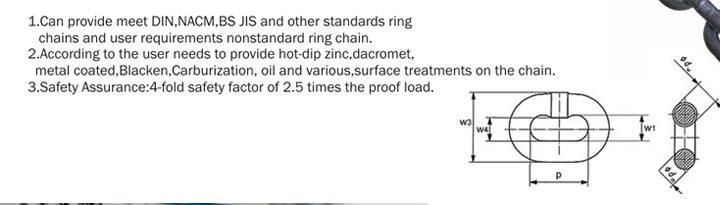6mm*18mm Hoist Load Chain G80 Lifting Metal Chain