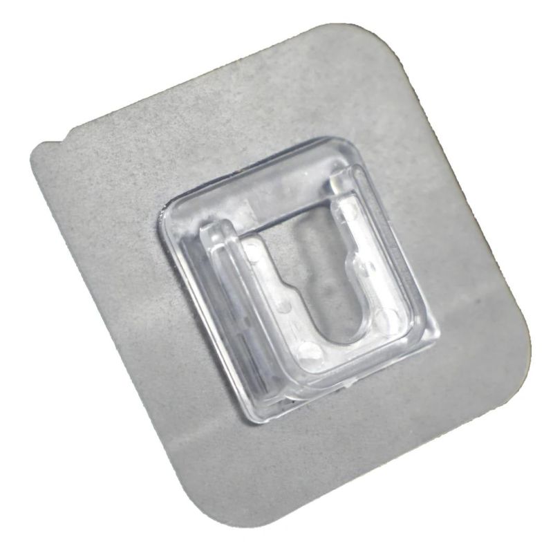 Factory Price Strong Sticky Space Saver Waterproof Adhesive Silver Wall Hook
