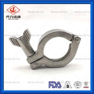 304 Sanitary Steel Pipe Clamp Single or Double Pin