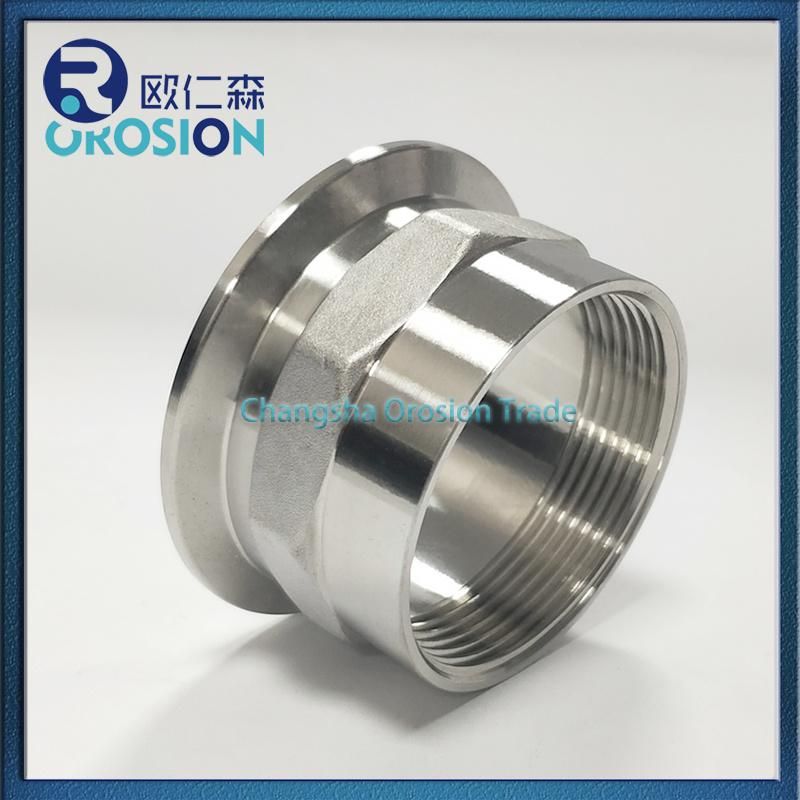 Stainless Steel Female Adapter for Hexagonal Tc Ferrule