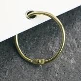 Hot Selling Great Price Nickel Plating Metal Large Book Ring Wholesale